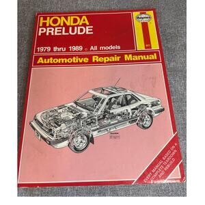 Haynes (601) 1979-1989 HONDA Prelude Auto Repair Manual All Models